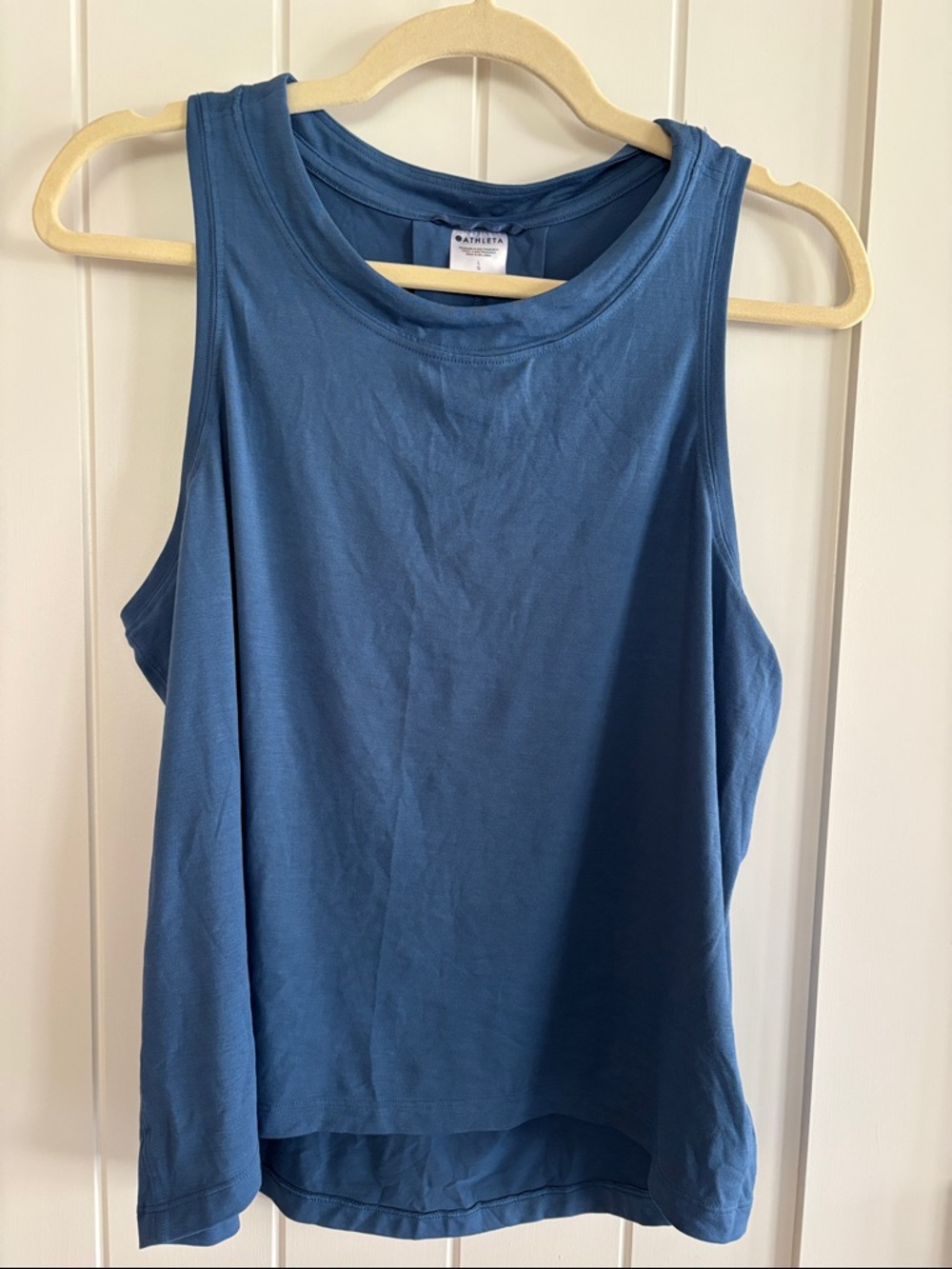 Athleta Deep Blue High-Neck Tank Top